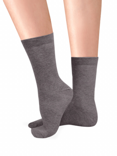 Calcetines 100%Algodón Mujer Gris Grey