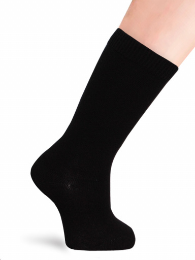 Calcetines Altos Lisos Negro Black