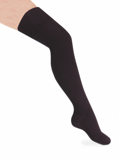 Calcetines altos sobre rodilla Negro Black