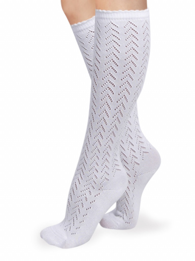 Calcetines para traje regional Blanco White