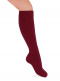 Calcetines Altos Lisos Granate Maroon