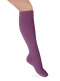 Calcetines Altos Lisos Morado Purple