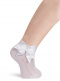 Calcetines de ceremonia lazo triple Blanco White