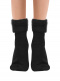 Calcetines Suaves Cardados Rizo Negro Black