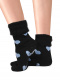 Calcetines Antideslizantes Suaves Corazones Negro Black